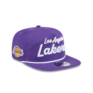 GORRA NEW ERA CAP LOS ANGELES LAKERS NBA TEAM TEXT GOLFER SNAPBACK en STOCK