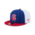 GORRA NEW ERA CAP ATLANTA BRAVES MLB PINSTRIPE LEAGUE PIN 59FIFTY CERRADA en STOCK