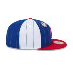 GORRA NEW ERA CAP ATLANTA BRAVES MLB PINSTRIPE LEAGUE PIN 59FIFTY CERRADA en STOCK