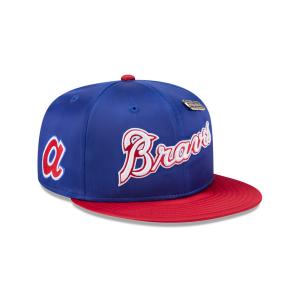 GORRA NEW ERA CAP ATLANTA BRAVES MLB SATIN 59FIFTY CERRADA en STOCK