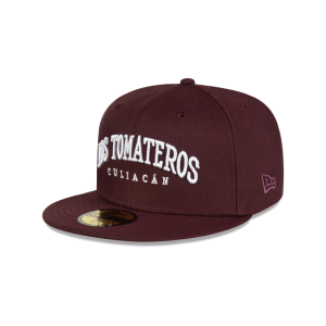 GORRA NEW ERA CAP TOMATEROS DE CULIACáN WORDMARK LAMP TEAM EXCLUSIVE 59FIFTY CERRADA VINO en STOCK