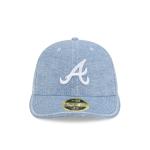 GORRA NEW ERA CAP ATLANTA BRAVES MLB HAND STITCHED CHAMBRAY 59FIFTY LP CERRADA en STOCK