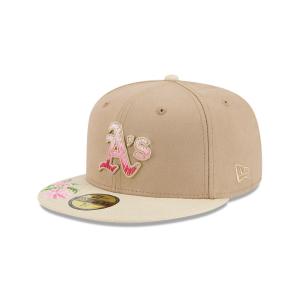 GORRA NEW ERA CAP OAKLAND ATHLETICS MLB HAND STITCHED FLORAL 59FIFTY CERRADA en STOCK