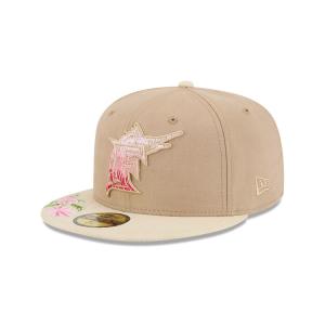 GORRA NEW ERA CAP FLORIDA MARLINS MLB HAND STITCHED FLORAL 59FIFTY CERRADA en STOCK