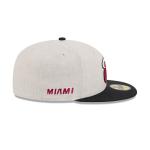 GORRA NEW ERA CAP MIAMI HEAT NBA LINEN 59FIFTY CERRADA en STOCK