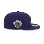 GORRA NEW ERA CAP MILWAUKEE BREWERS MLB FLORAL UNDERVISOR 59FIFTY CERRADA en STOCK