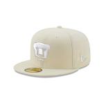 GORRA NEW ERA CAP PUMAS WHITE ON WHITE 59FIFTY CERRADA en STOCK