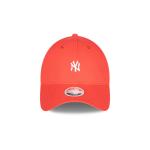 GORRA NEW ERA CAP NEW YORK YANKEES MLB WOMEN'S LEAGUE ESSENTIALS MINI LOGO 9FORTY STRAPBACK NARANJA PARA MUJER en STOCK
