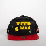 GORRA MR KASH WEEDMAN NEGRO CON ROJA