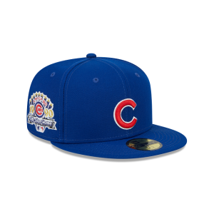 GORRA NEW ERA CAP CHICAGO CUBS MLB SIDEPATCH 59FIFTY CERRADA AZUL en STOCK