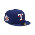 GORRA NEW ERA CAP TEXAS RANGERS MLB SIDEPATCH 59FIFTY CERRADA AZUL en STOCK