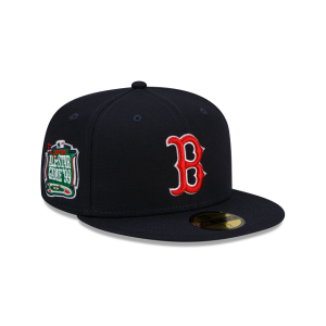 GORRA NEW ERA CAP BOSTON RED SOX MLB SIDEPATCH 59FIFTY CERRADA AZUL en STOCK