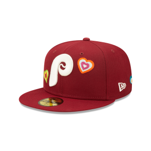 GORRA NEW ERA CAP PHILADELPHIA PHILLIES MLB CHAIN STITCH HEART 59FIFTY CERRADA en STOCK