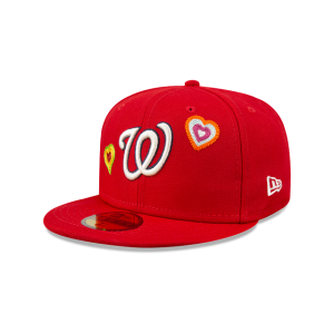 GORRA NEW ERA CAP WASHINGTON NATIONALS MLB CHAIN STITCH HEART 59FIFTY CERRADA en STOCK