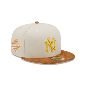 GORRA NEW ERA CAP NEW YORK YANKEES MLB CORDUROY VISOR 59FIFTY CERRADA en STOCK
