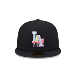GORRA NEW ERA CAP LOS ANGELES DODGERS MLB COLORPACK 59FIFTY CERRADA NEGRA en STOCK