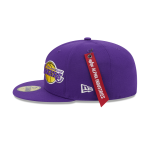 GORRA NEW ERA CAP ALPHA INDUSTRIES X NBA LOS ANGELES LAKERS 59FIFTY CERRADA en STOCK