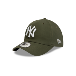 GORRA NEW ERA CAP NEW YORK YANKEES MLB LEAGUE ESSENTIALS 9TWENTY STRAPBACK VERDE en STOCK