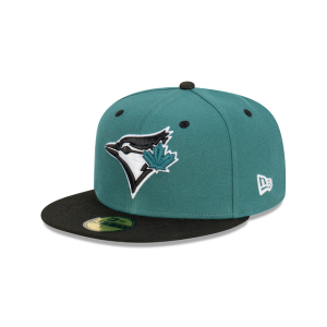 GORRA NEW ERA CAP TORONTO BLUE JAYS MLB PINE BLACK 59FIFTY CERRADA en STOCK
