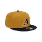GORRA NEW ERA CAP ARIZONA DIAMONDBACKS MLB VINTAGE GOLD 59FIFTY CERRADA en STOCK