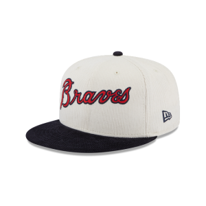 GORRA NEW ERA CAP ATLANTA BRAVES MLB VINTAGE CORDUROY 59FIFTY CERRADA en STOCK
