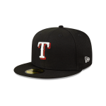 GORRA NEW ERA CAP TEXAS RANGERS MLB METALLIC LOGO 59FIFTY CERRADA en STOCK