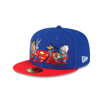 GORRA NEW ERA CAP LOONEY TUNES X SUPERMAN WB 100TH YEAR LOONEY TUNES X SUPERHERO 59FIFTY CERRADA AZUL en STOCK