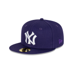 GORRA NEW ERA CAP NEW YORK YANKEES MLB ROYAL PURPLE 59FIFTY CERRADA en STOCK