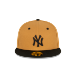 GORRA NEW ERA CAP NEW YORK YANKEES MLB WHEAT BLACK 59FIFTY CERRADA en STOCK