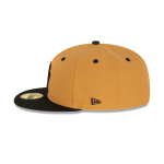 GORRA NEW ERA CAP NEW YORK YANKEES MLB WHEAT BLACK 59FIFTY CERRADA en STOCK