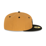GORRA NEW ERA CAP NEW YORK YANKEES MLB WHEAT BLACK 59FIFTY CERRADA en STOCK