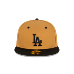 GORRA NEW ERA CAP LOS ANGELES DODGERS MLB WHEAT BLACK 59FIFTY CERRADA en STOCK