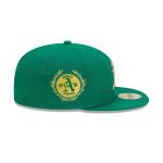 GORRA NEW ERA CAP OAKLAND ATHLETICS MLB SIDEPATCH LAUREL 59FIFTY CERRADA en STOCK