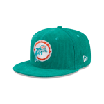GORRA NEW ERA CAP MIAMI DOLPHINS NFL THROWBACK CORDUROY 59FIFTY CERRADA en STOCK