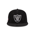 GORRA NEW ERA CAP LAS VEGAS RAIDERS NFL THROWBACK CORDUROY 59FIFTY CERRADA en STOCK