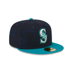 GORRA NEW ERA CAP SEATTLE MARINERS MLB MULTI LOGO 59FIFTY CERRADA en STOCK