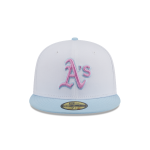 GORRA NEW ERA CAP OAKLAND ATHLETICS MLB COLOR PACK 59FIFTY CERRADA BLANCA en STOCK