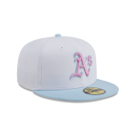 GORRA NEW ERA CAP OAKLAND ATHLETICS MLB COLOR PACK 59FIFTY CERRADA BLANCA en STOCK