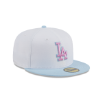 GORRA NEW ERA CAP LOS ANGELES DODGERS MLB COLOR PACK 59FIFTY CERRADA BLANCA en STOCK