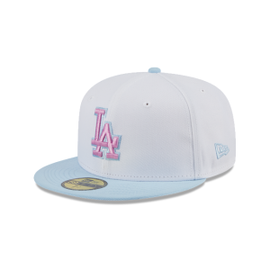 GORRA NEW ERA CAP LOS ANGELES DODGERS MLB COLOR PACK 59FIFTY CERRADA BLANCA en STOCK