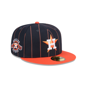 GORRA NEW ERA CAP HOUSTON ASTROS MLB THROWBACK 59FIFTY CERRADA PINSTRIPE en STOCK