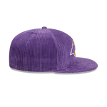 GORRA NEW ERA CAP LOS ANGELES LAKERS NBA LETTERMAN PIN CLASSIC 59FIFTY CERRADA en STOCK