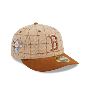 GORRA NEW ERA CAP BOSTON RED SOX MLB HERRINGBONE CHECK 59FIFTY LP CERRADA en STOCK