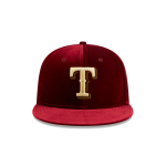 GORRA NEW ERA CAP TEXAS RANGERS MLB VINTAGE VELVET 59FIFTY CERRADA en STOCK
