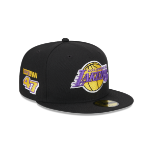 GORRA NEW ERA CAP LOS ANGELES LAKERS ORG. 47 NBA RALLY DRIVE 59FIFTY CERRADA en STOCK
