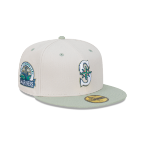 GORRA NEW ERA CAP SEATTLE MARINERS MLB SEAGLASS 59FIFTY CERRADA en STOCK
