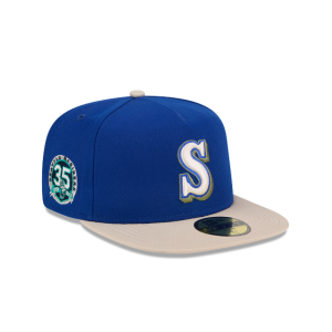 GORRA NEW ERA CAP SEATTLE MARINERS MLB CANVAS 59FIFTY AF CERRADA en STOCK
