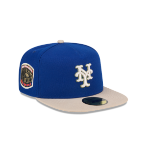 GORRA NEW ERA CAP NEW YORK METS MLB CANVAS 59FIFTY AF CERRADA en STOCK