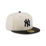 GORRA NEW ERA CAP NEW YORK YANKEES MLB LEATHER VISOR 59FIFTY CERRADA en STOCK