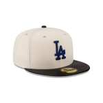 GORRA NEW ERA CAP LOS ANGELES DODGERS MLB LEATHER VISOR 59FIFTY CERRADA en STOCK